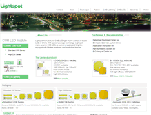 Tablet Screenshot of cob-led.com